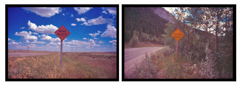 WIND GUSTS, FALLING ROCK, Alberta 2000