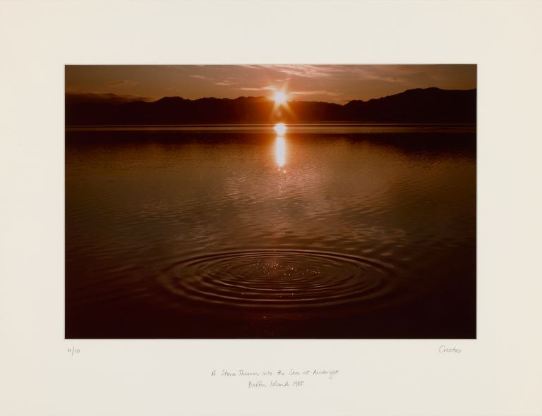 A Stone Thrown into the Sea at Midnight, Baffin Island 1985